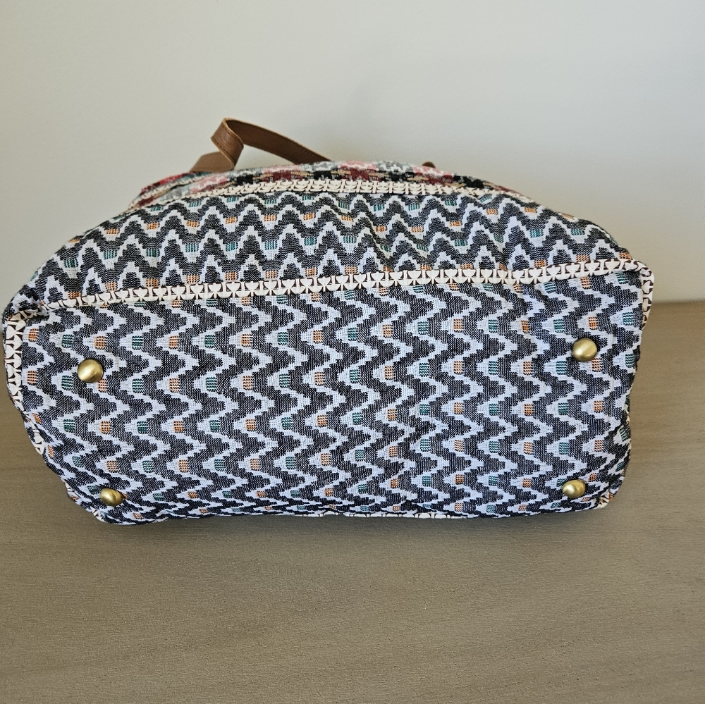 Noonday Collection Multicolor Patterned Tote - image 10